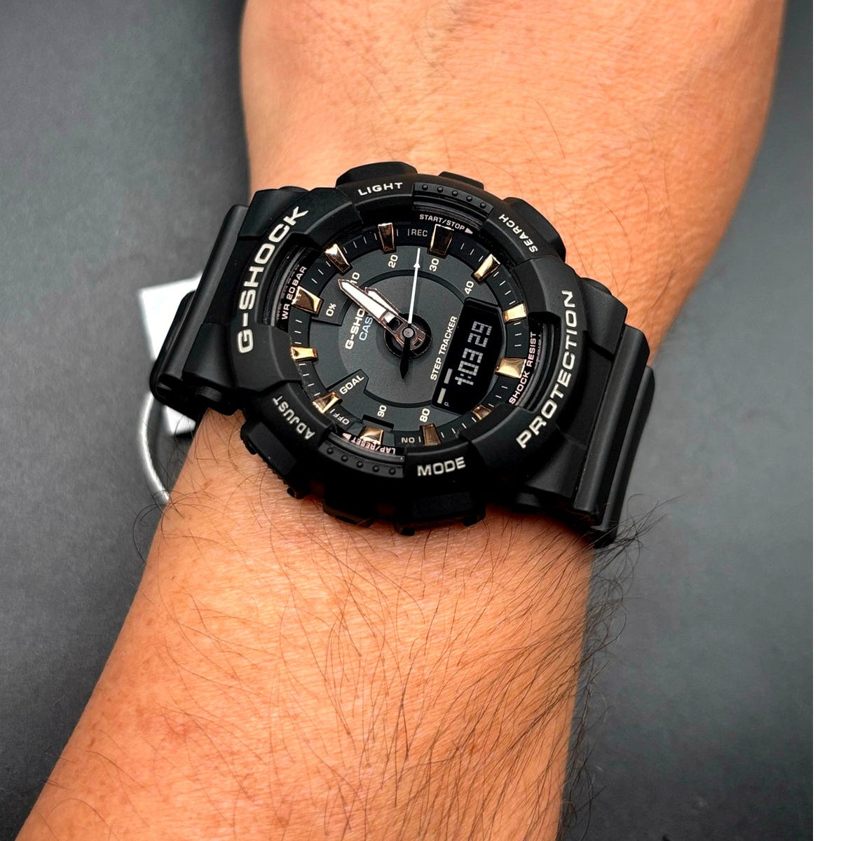 Casio G-Shock GMA-S130PA-1A Black Pink Gold Step Tracker NIBWT Discontinued
