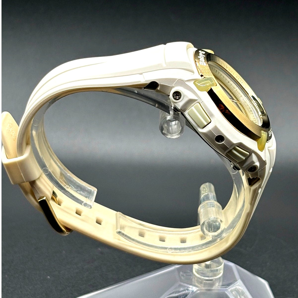 Casio Baby-G BG-70LV-7E LOV-06 Beige Gold Ana-Digi Display Watch Vintage