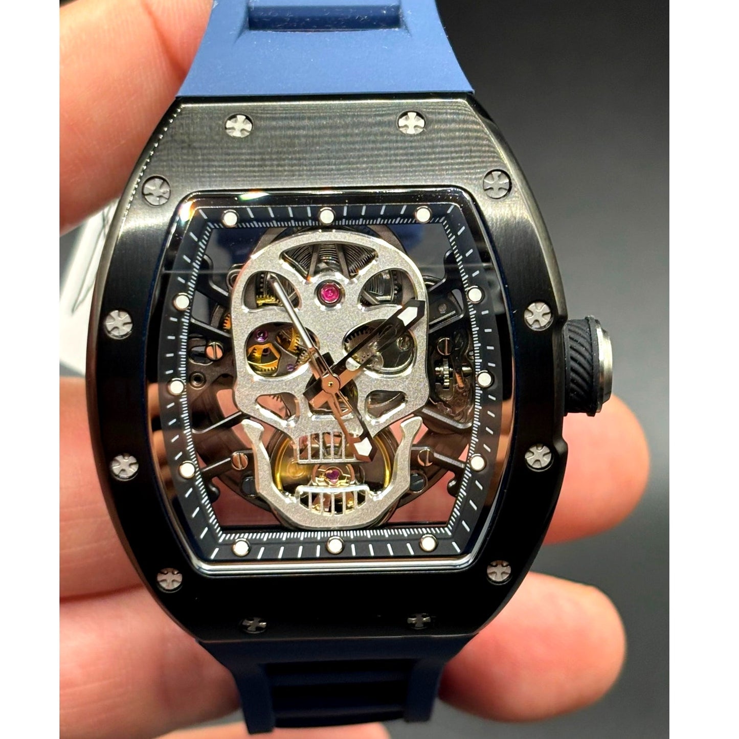 Invicta S1 Rally Crestpath 49023 Automatic Skeleton Dial Mens Watch 41mm Blue