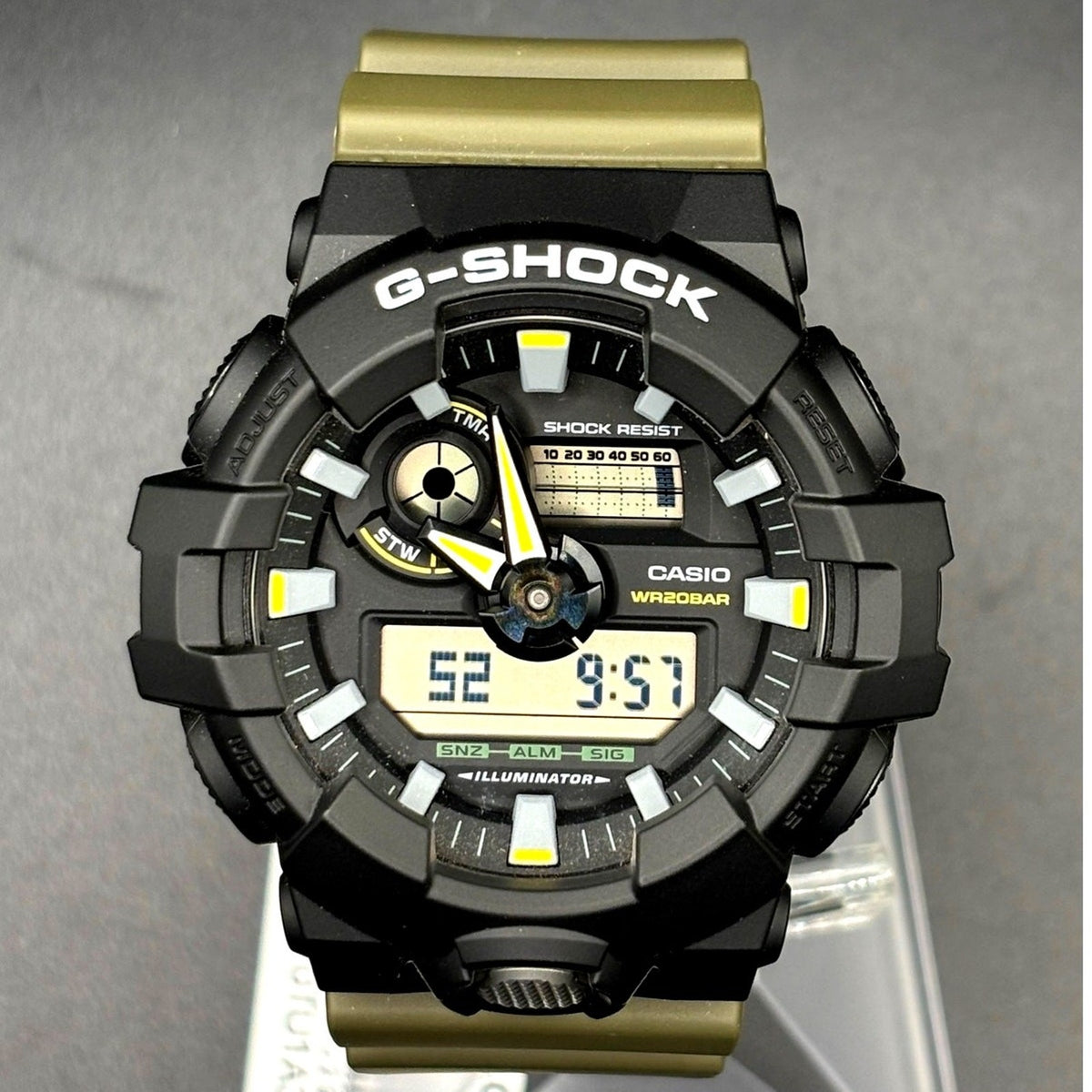 Casio G-Shock GA-710TU-1A3 Two-Tone Utility Olive Green Men’s Watch NIBWT