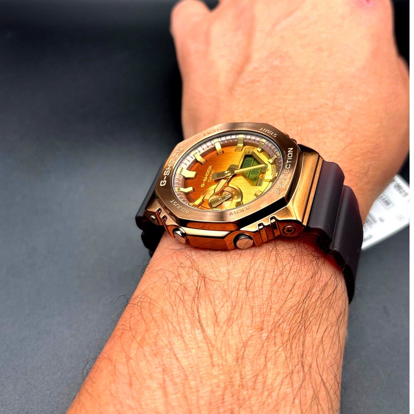 Casio G-Shock GM2100CL-5A CasiOak Metal Bronze Tone Ana-Digi Men's Watch NIBWT