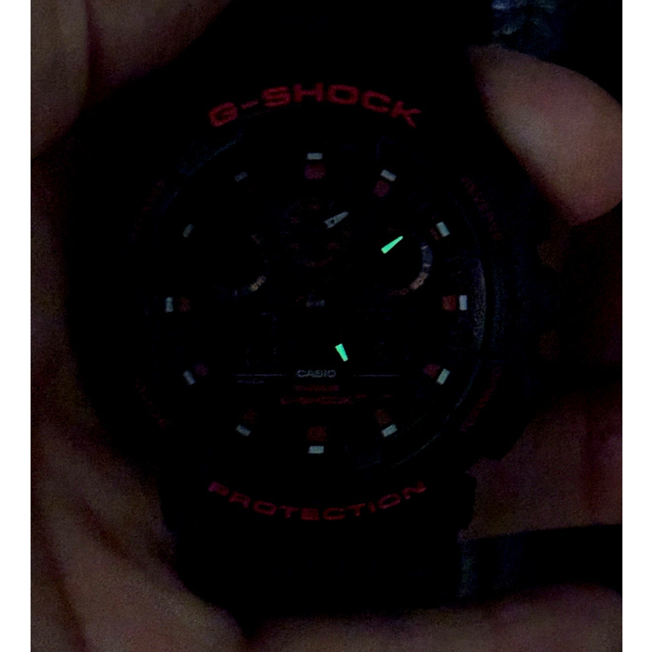 Casio G-Shock GA100BNR-1A Black Red Analog Digital Men's Watch