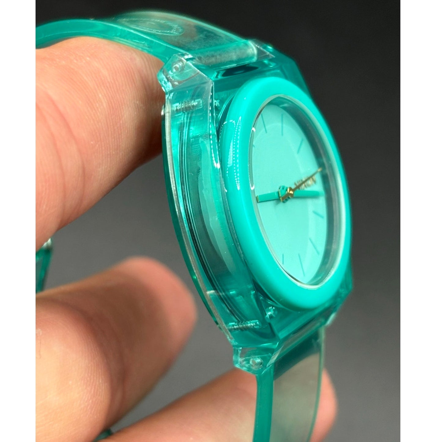 Nixon Medium Time Teller P A1215-309 Turquoise 31mm Watch NIBWT
