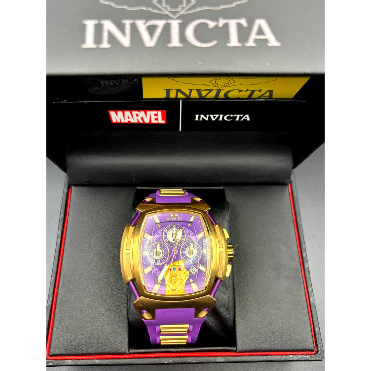 Invicta Marvel Thanos 37390 Limited Edition 53mm Chronograph Watch 225/4000