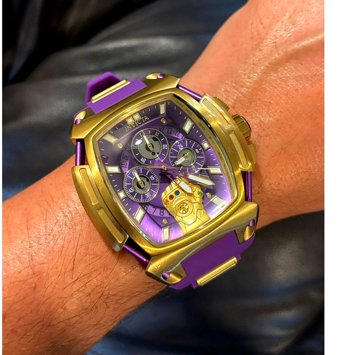 Invicta Marvel Thanos 37390 Limited Edition 53mm Chronograph Watch 225/4000