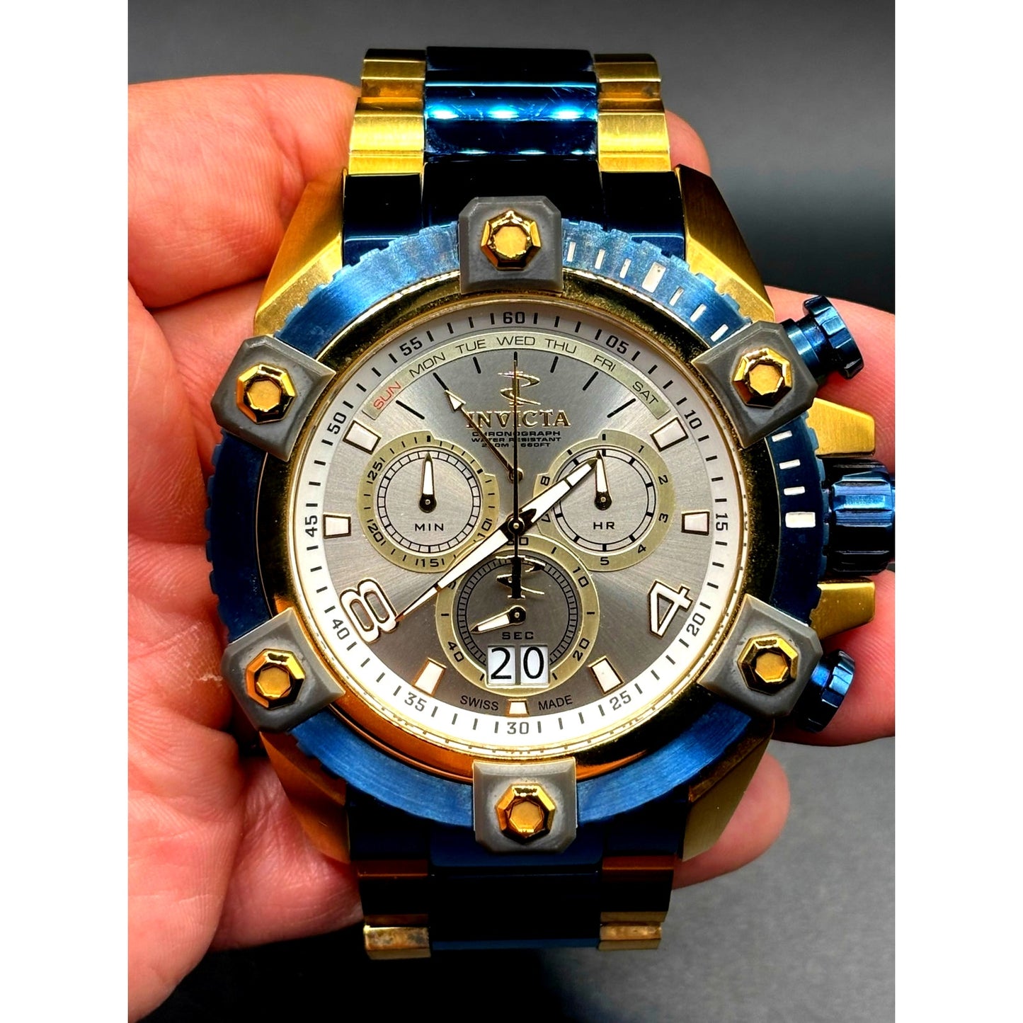 Invicta Reserve Octane Grand Arsenal 13023 Swiss Made Chronograph 56mm Watch