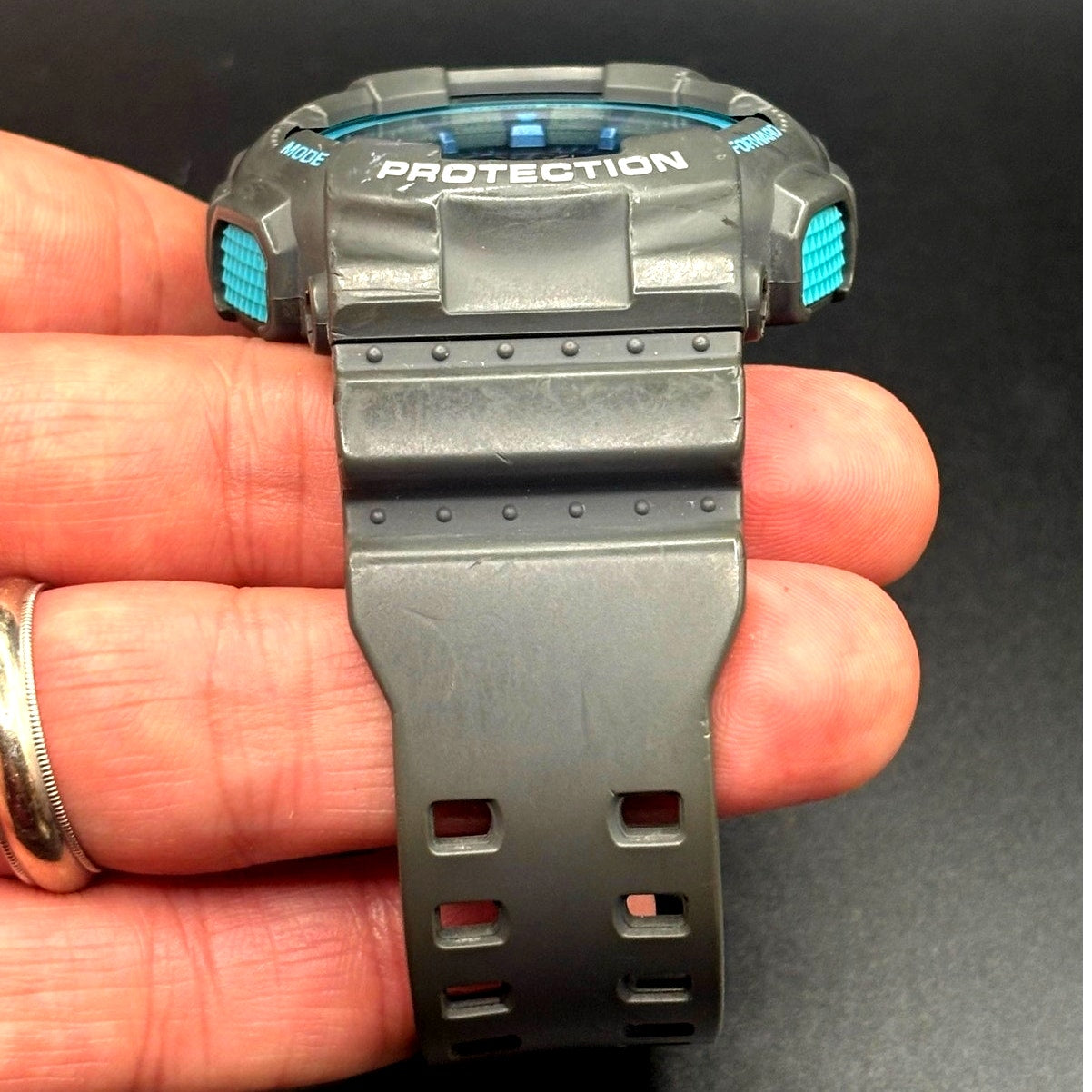 Casio G-Shock GA-110TS-8A2 Gray Teal Analog Digital Men's 51mm Watch