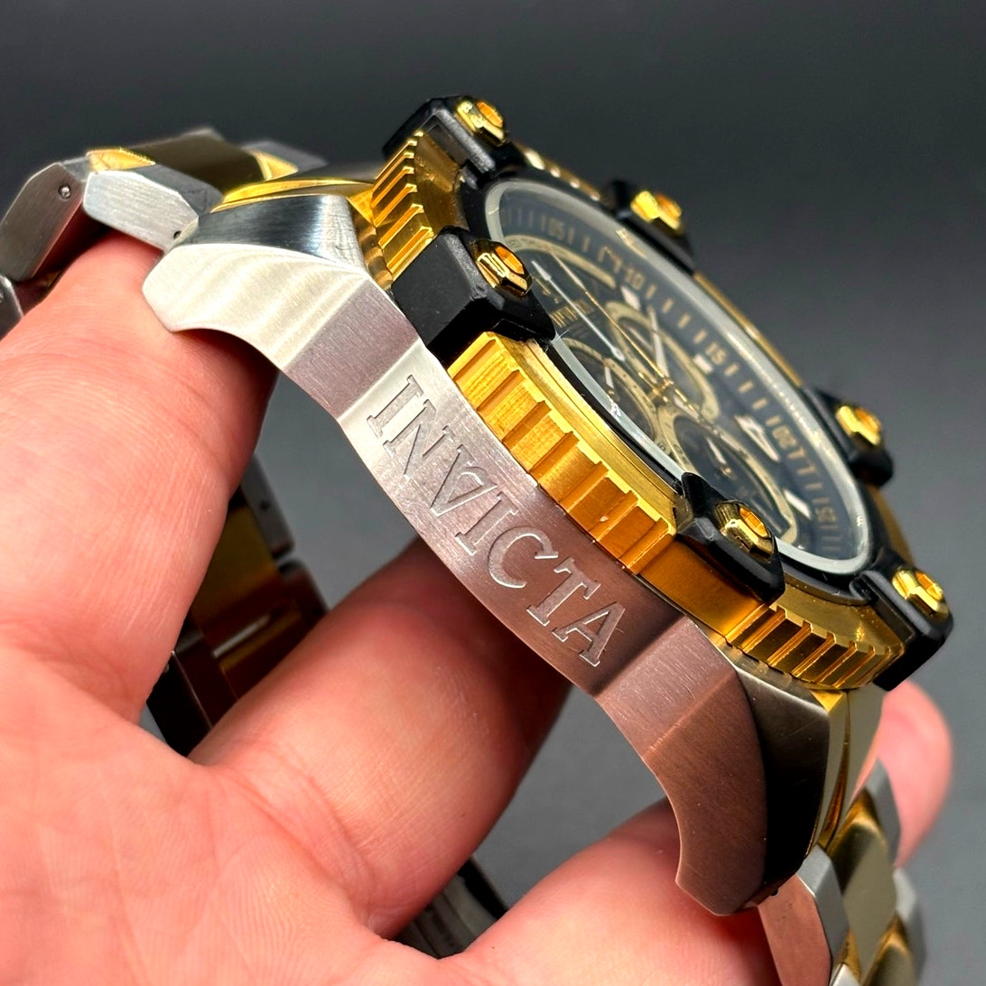 Invicta 0337 Reserve Arsenal Swiss Made Chronograph 56mm Two Tone Men's Watch