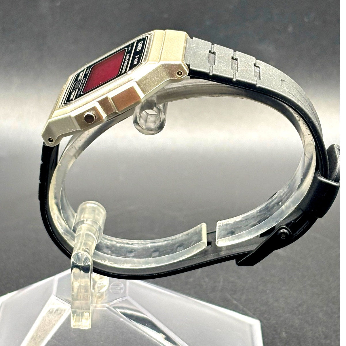 LWS Dark Rose F91W Custom Pink Display Digital Watch