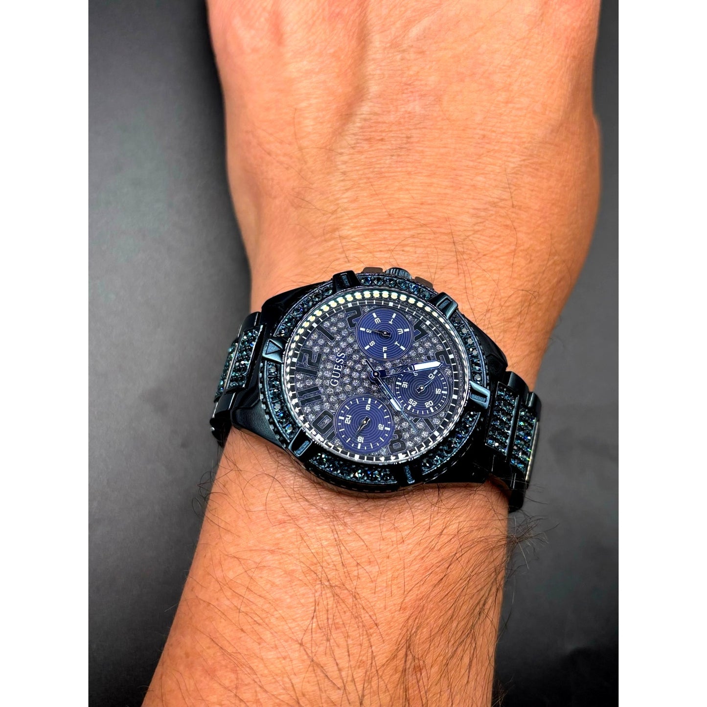 GUESS Lady Frontier GW0044L2 Blue Crystal Multifunction Women's Watch