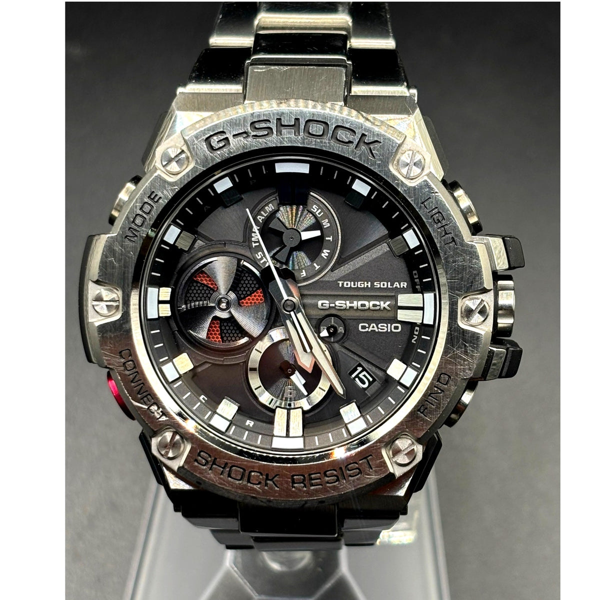 Casio G-Shock G-Steel GST-B100D-1A Tough Solar Bluetooth 200M Steel 53mm Watch
