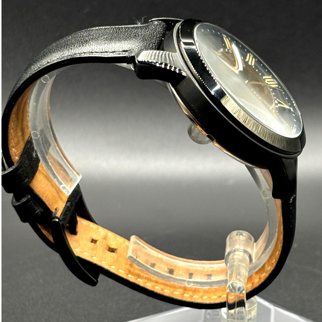 Fossil Grant ME3094 Automatic Skeleton Black Leather Men’s Watch 45mm