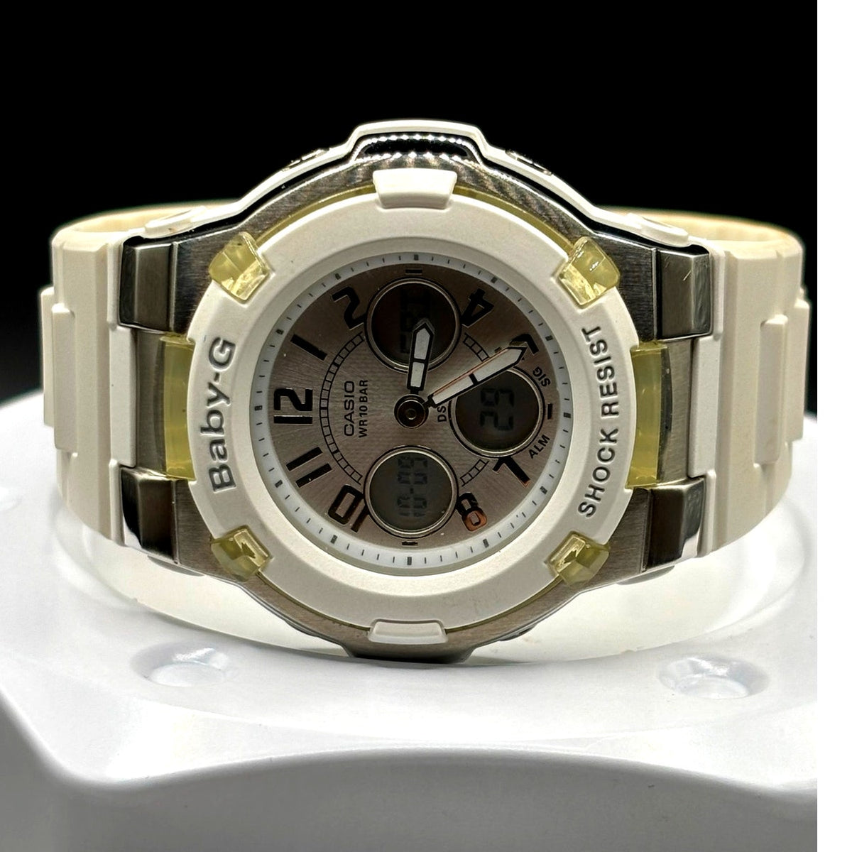 Casio Baby-G BGA110-7B Analog Digital White Women’s Watch Discontinued
