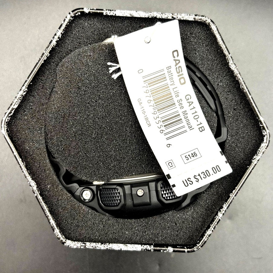 Casio G Shock GA110-1B Black Analog Digital 200M Shock Resistant Men’s Watch NIB
