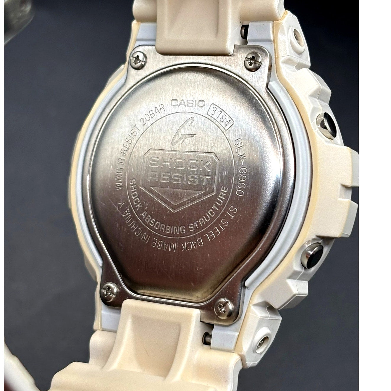 Casio G-Shock GLX-6900-7 G-LIDE White Surf Watch Tide Moon Graph
