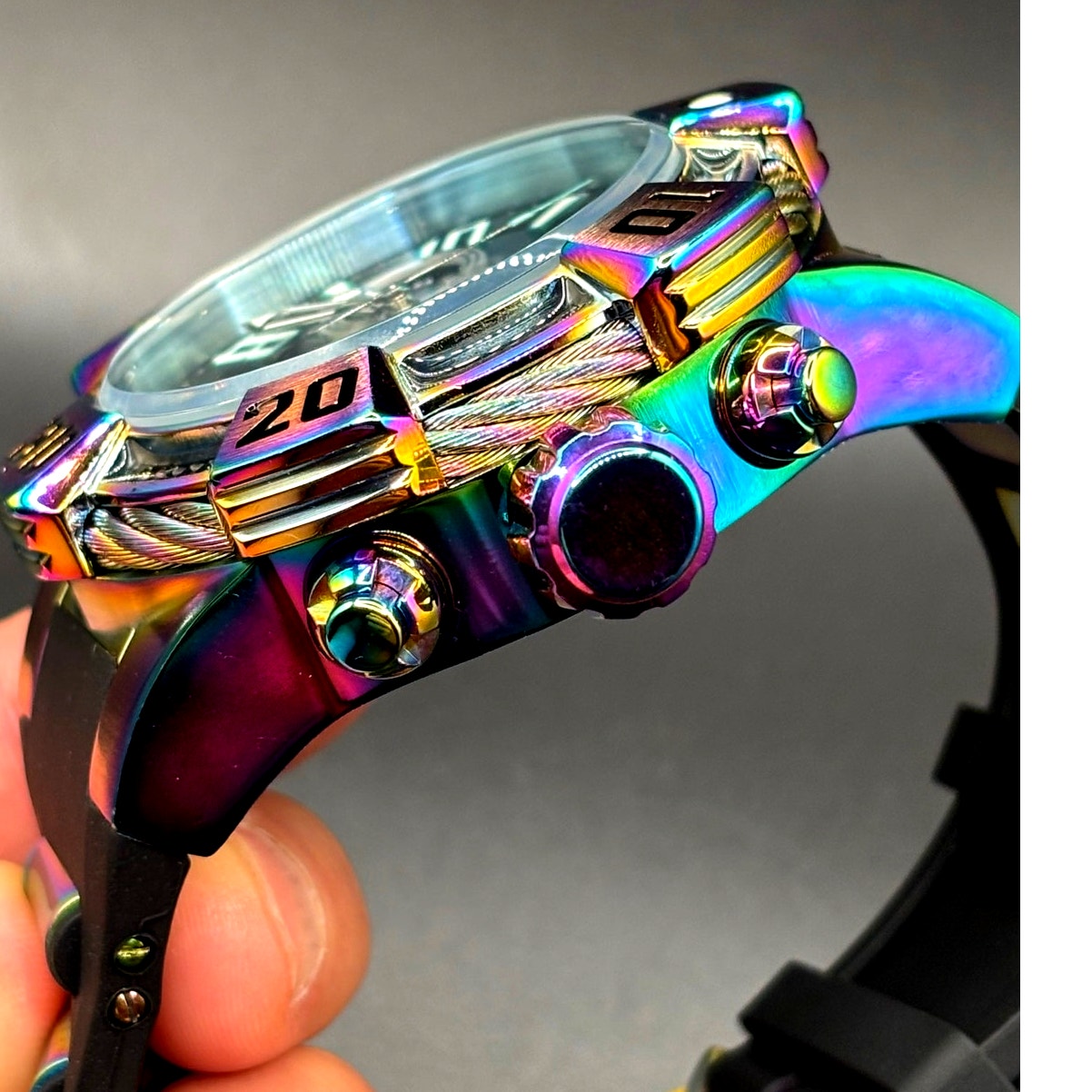 Invicta Jason Taylor 40447 Swiss Chronograph Iridescent 52mm NWT