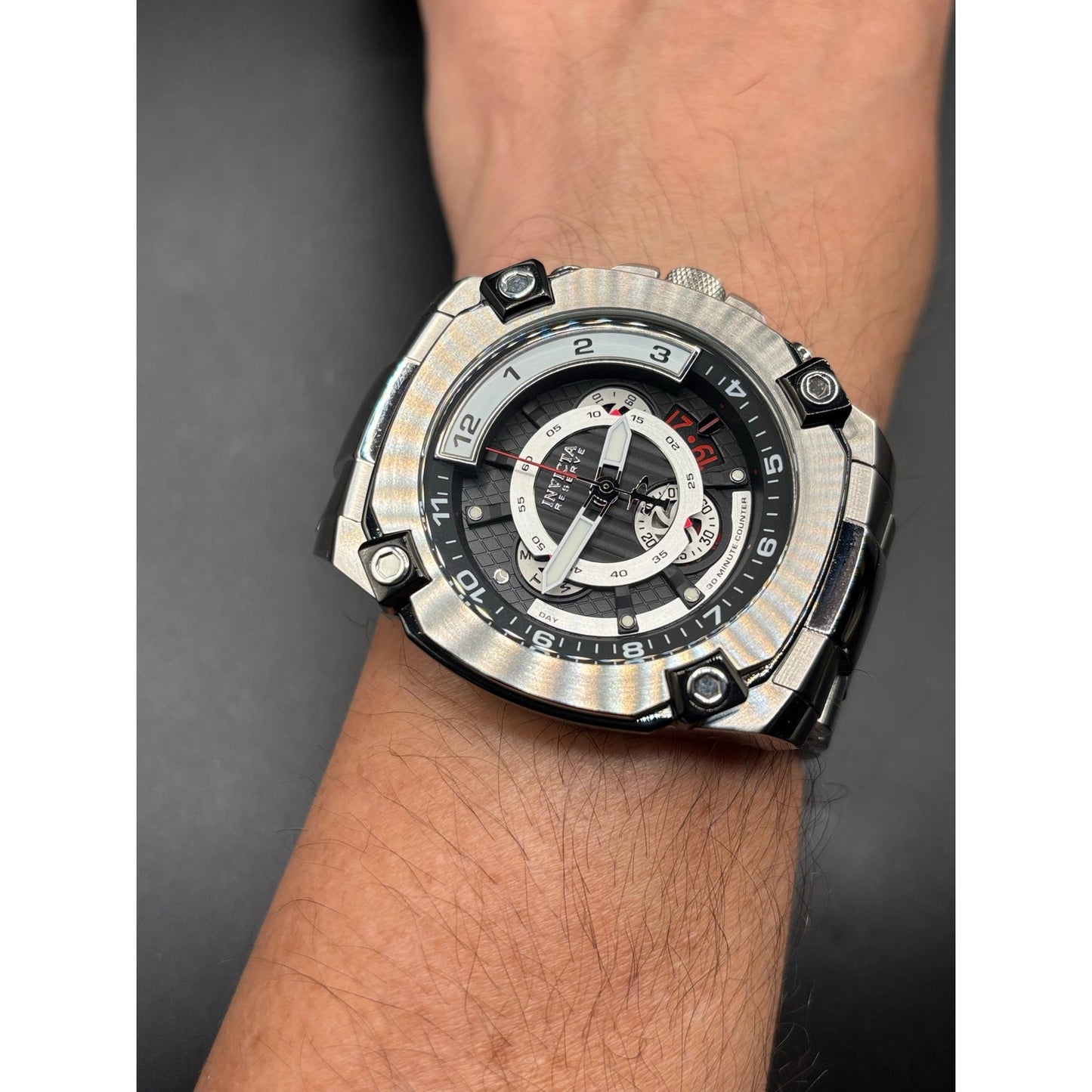Invicta Reserve Octane 27049 Swiss Movement Chronograph 50mm Steel Watch