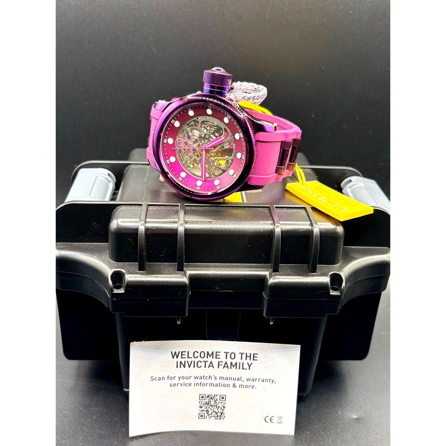 Invicta Pro Diver 40741 Automatic Skeleton Purple 51mm NIBWT