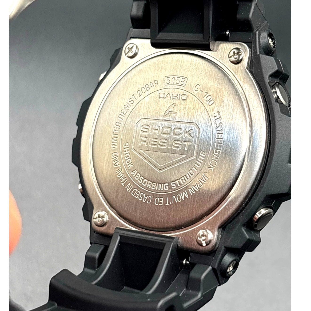 Casio G-Shock G100-1BV Analog Digital Black Red 200M Men's Watch New