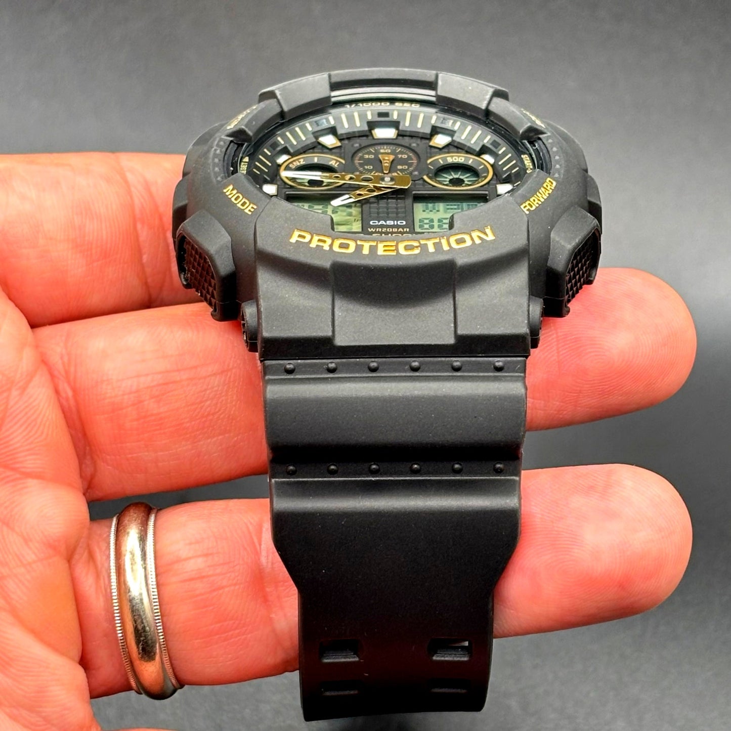 Casio G-Shock GA-100GBX-1A9 Black Gold Analog Digital 51mm Men’s Watch NIB