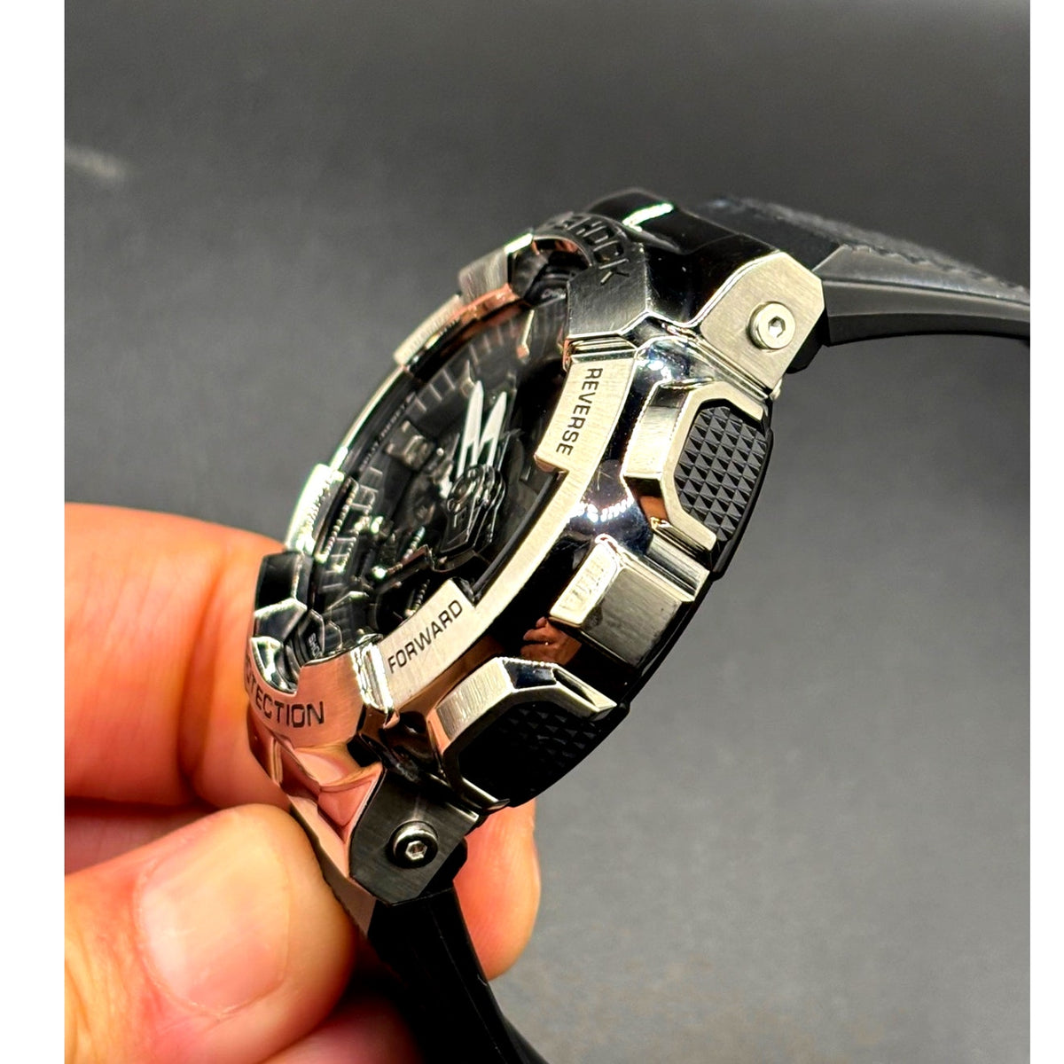 Casio G-Shock G-Steel GM110-1A Polished Metal Bezel Men’s Watch