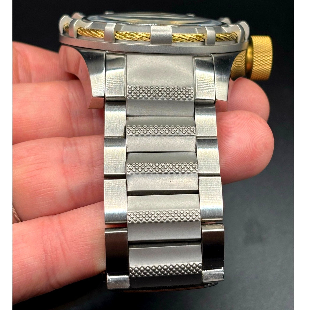 Invicta Reserve Bolt 1578 Swiss Made Retrograde Day 50mm Steel Watch Case
