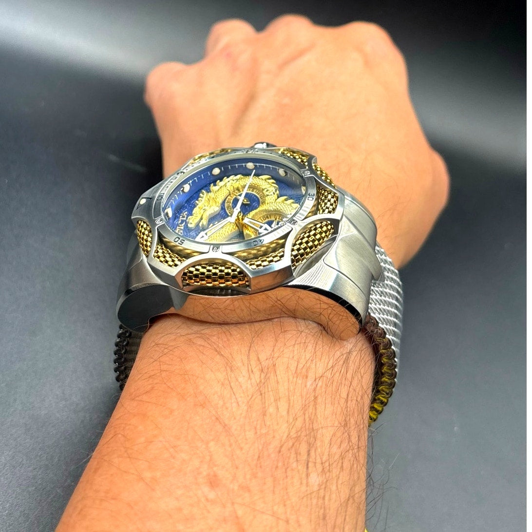 Invicta Venom Draconis 49189 Dragon Blue Dial Men’s Watch 53mm NIBWT