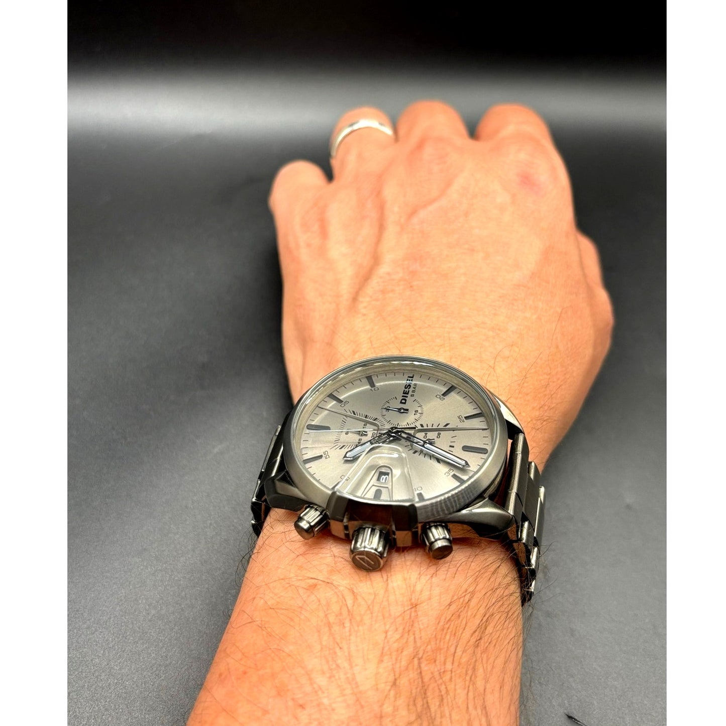 Diesel MS9 Chronograph DZ4484 Gunmetal Gray Dial Men’s Watch 47mm