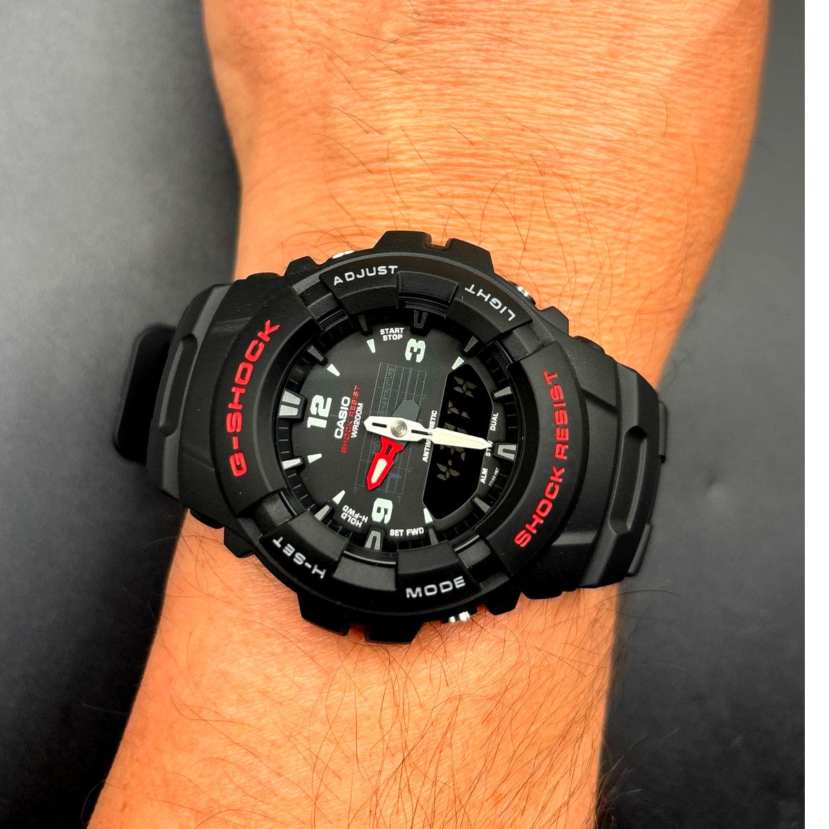 Casio G-Shock G100-1BV Analog Digital Black Red 200M Men's Watch New