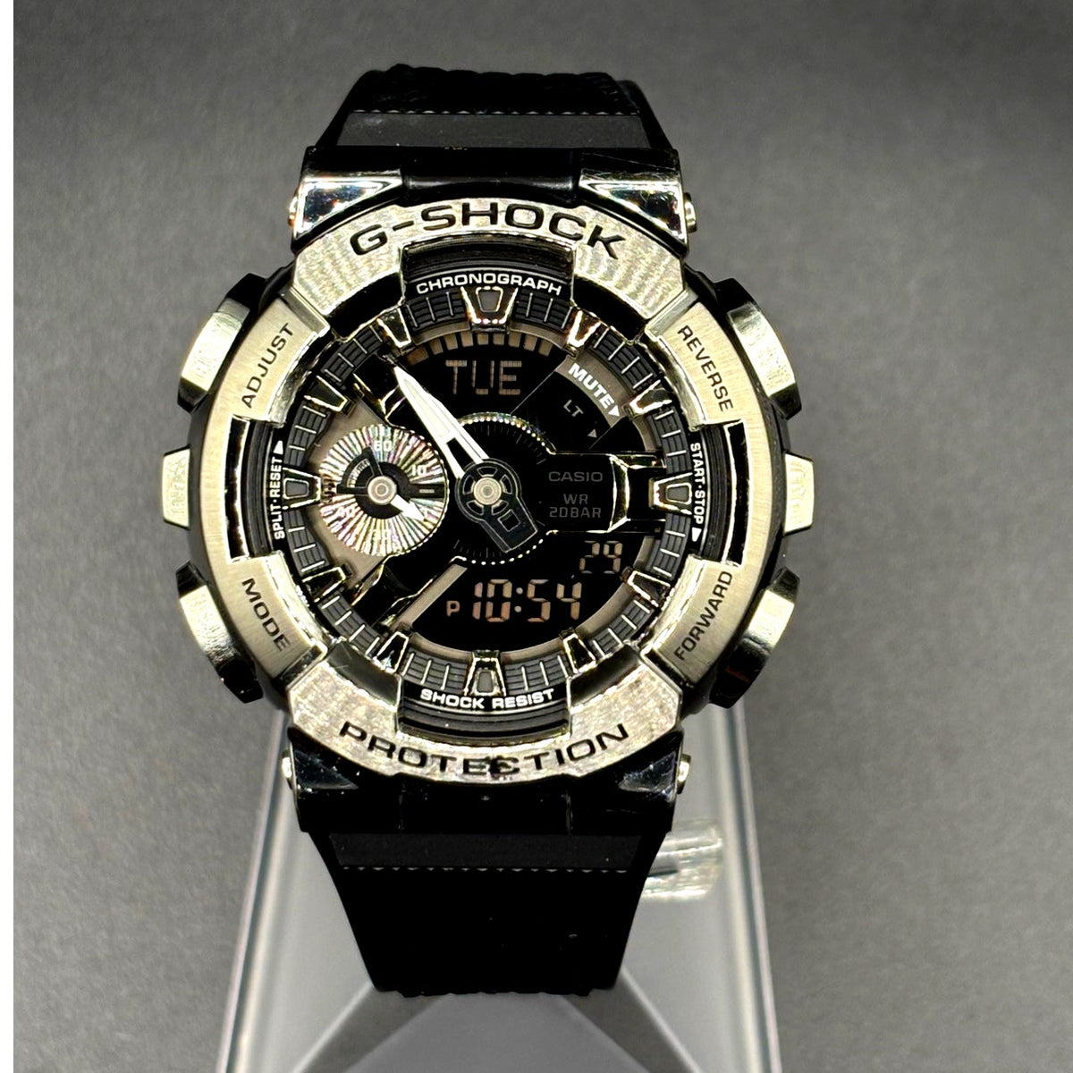 Casio G-Shock G-Steel GM110-1A Polished Metal Bezel Men’s Watch