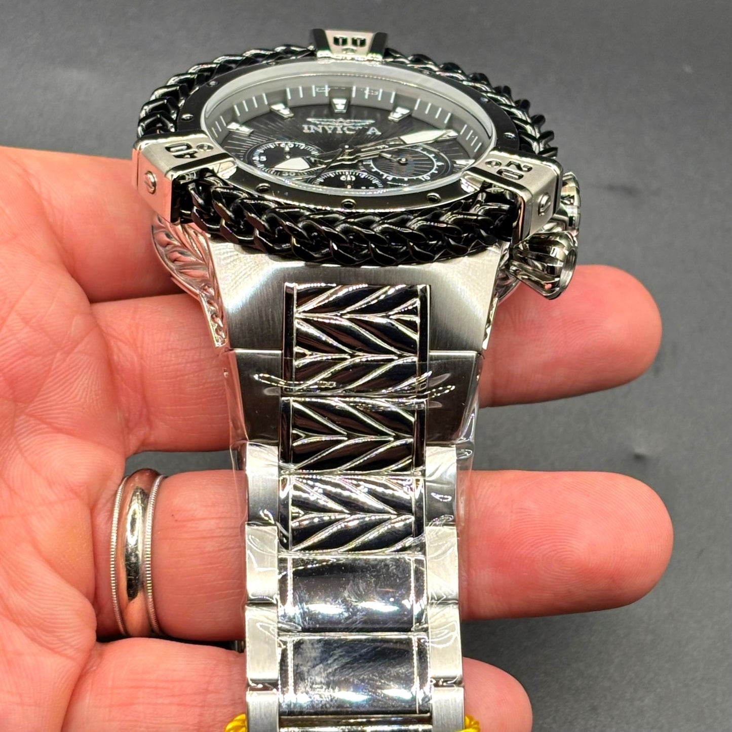 Invicta Bolt Herc 48160 Chronograph 54mm Black Stainless Steel Men’s Watch NIBWT