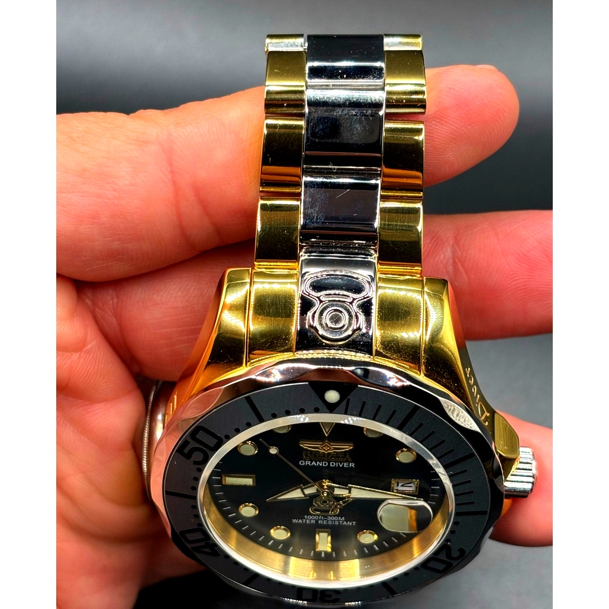 Invicta 16034 Grand Diver Automatic Two Tone Stainless Steel Men's 47mm Watch