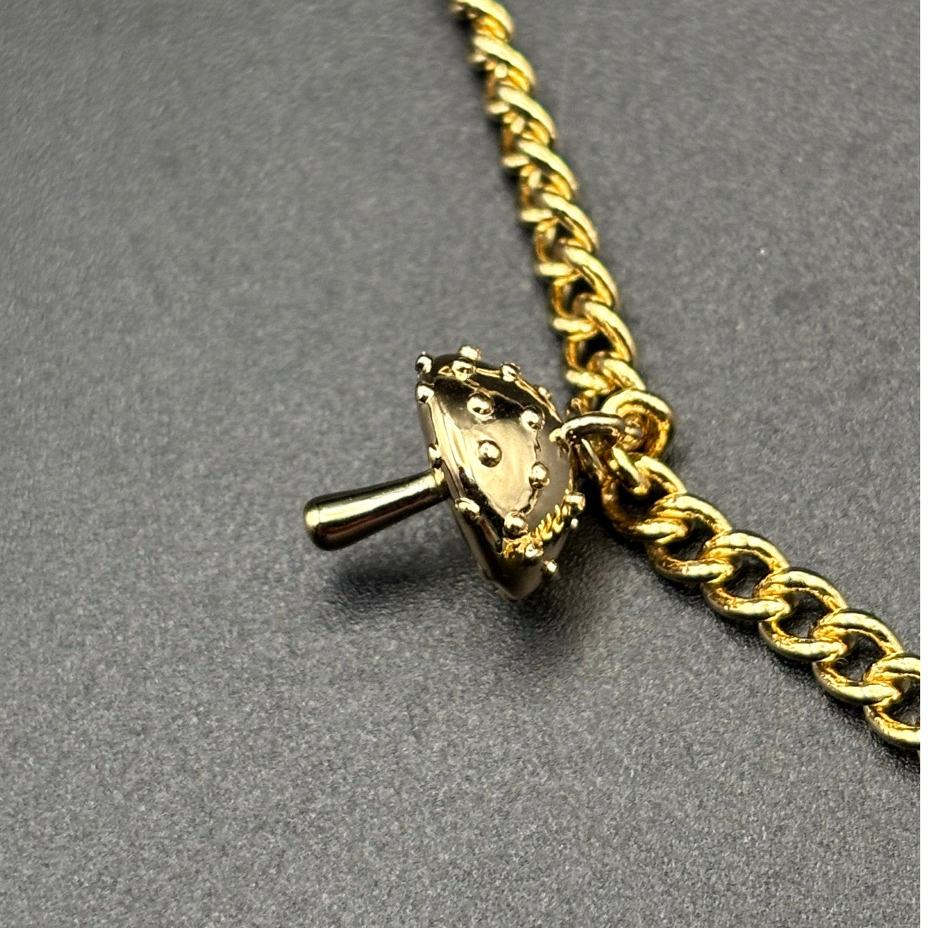 Coach x Observed By Us Charm Necklace Strawberry Heart Gold Tone NIB