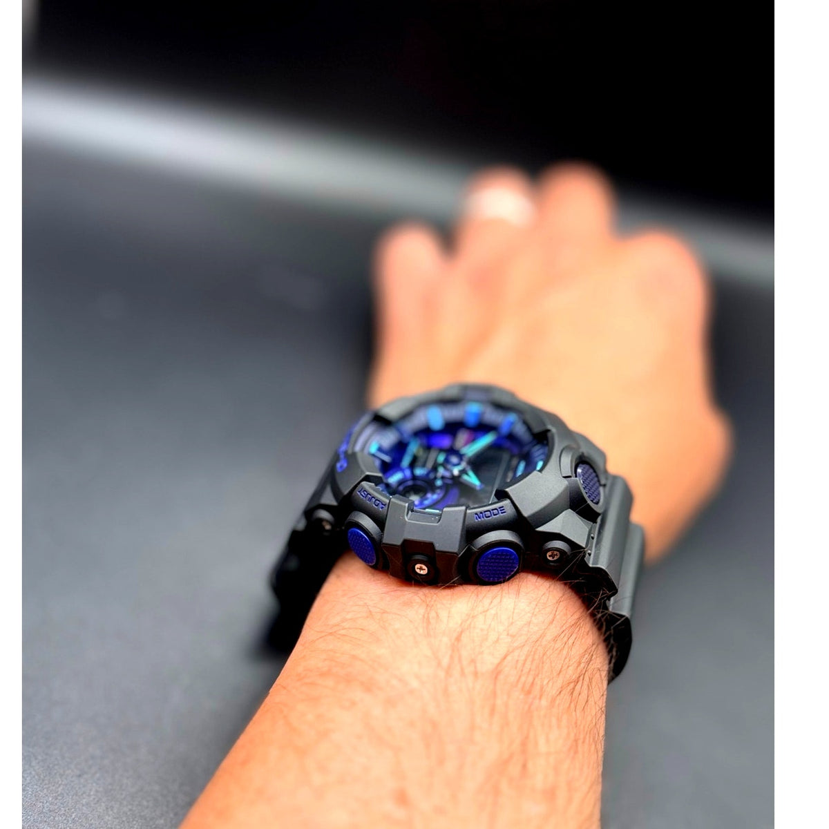 Casio G-Shock GA700VB-1A Virtual Blue Analog Digital Men’s Watch