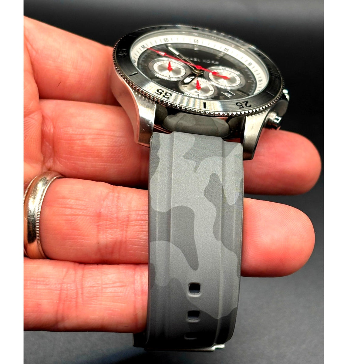 Michael Kors Cortlandt MK8710 Chronograph Gray Camo Men’s Watch 45mm