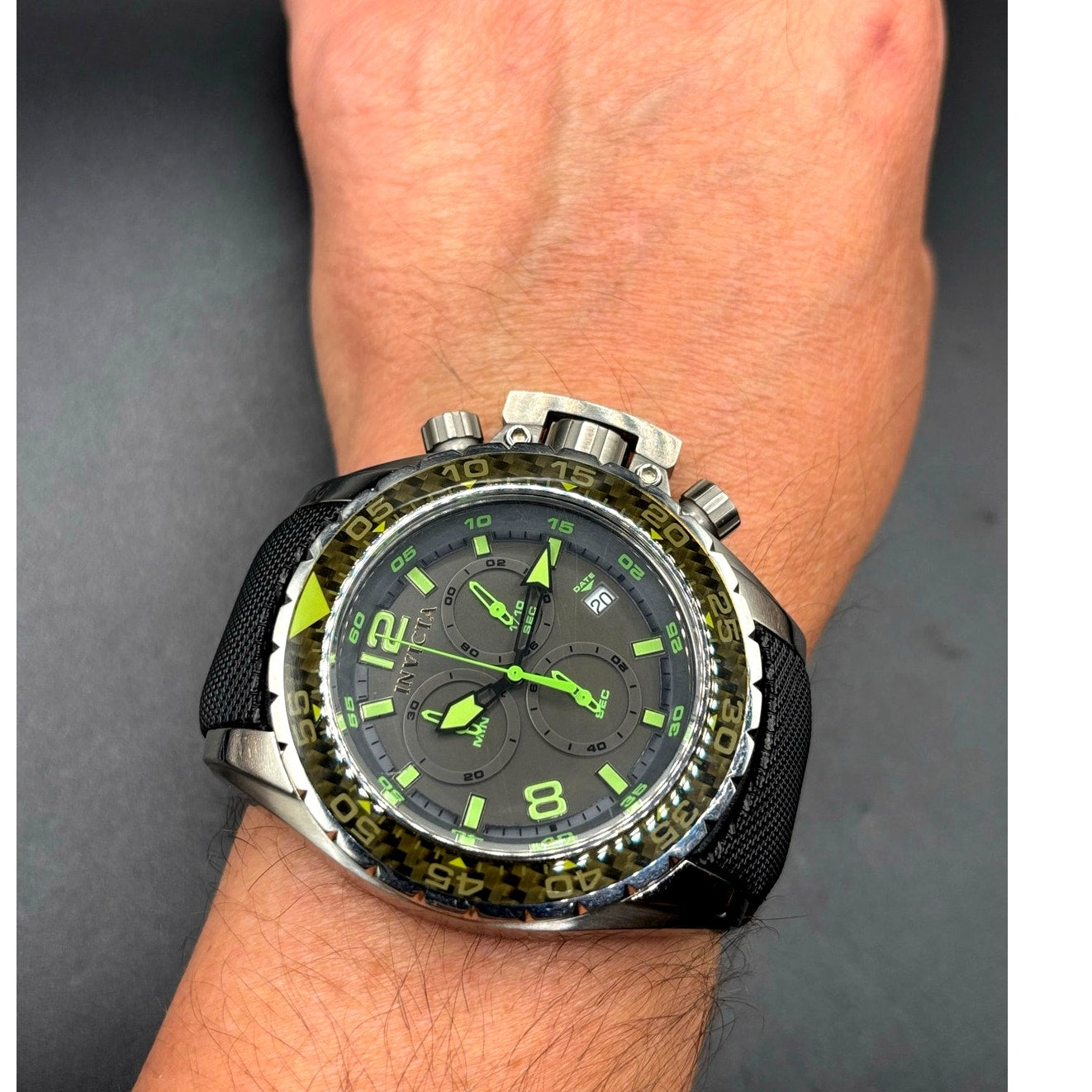 Invicta Corduba 12451 Chronograph Swiss Quartz Movement 50mm Nylon Strap Watch