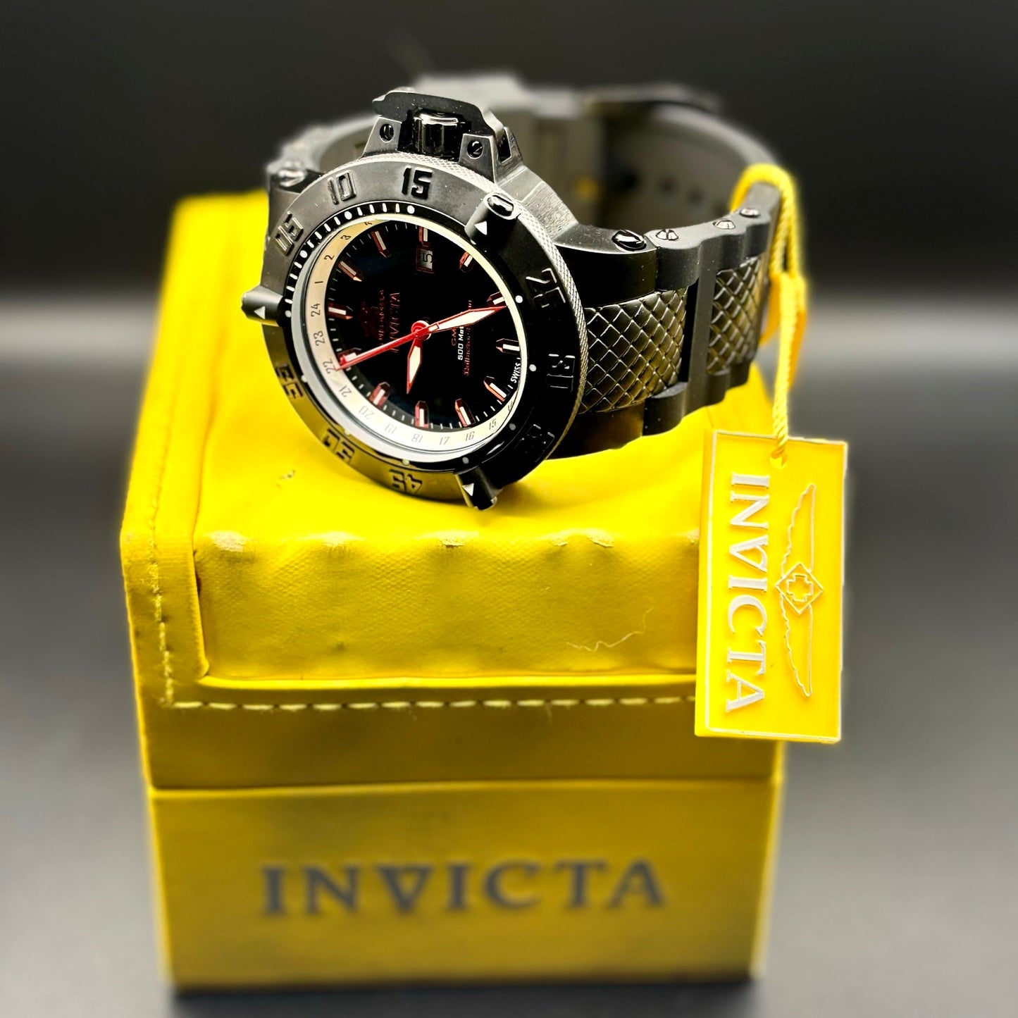 Invicta SubAqua NOMA III 13919 Mens Collector Edition GMT 500M Swiss Made NIBWT