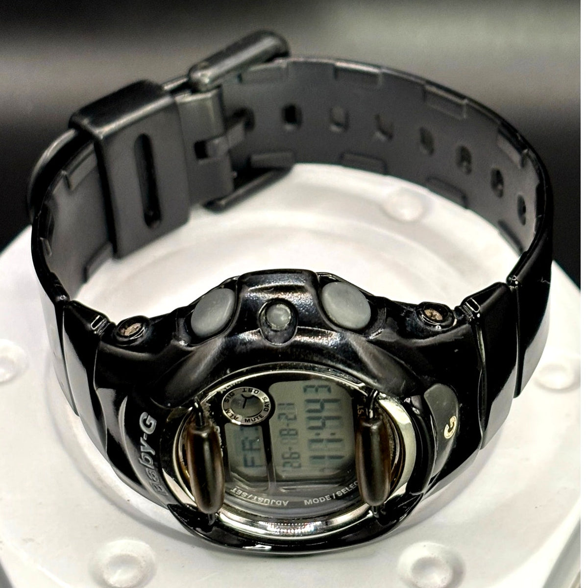 Casio Baby-G BG-169R-1 Glossy Black Digital Data Bank 200M Women’s Watch