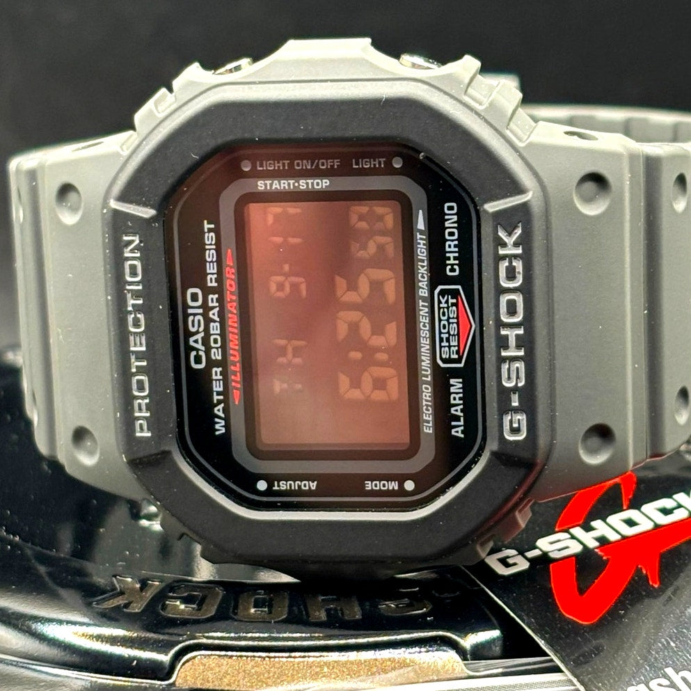 Casio G-Shock DW-5610SU-8 Utility Gray Digital 200M Watch NIBWT Discontinued