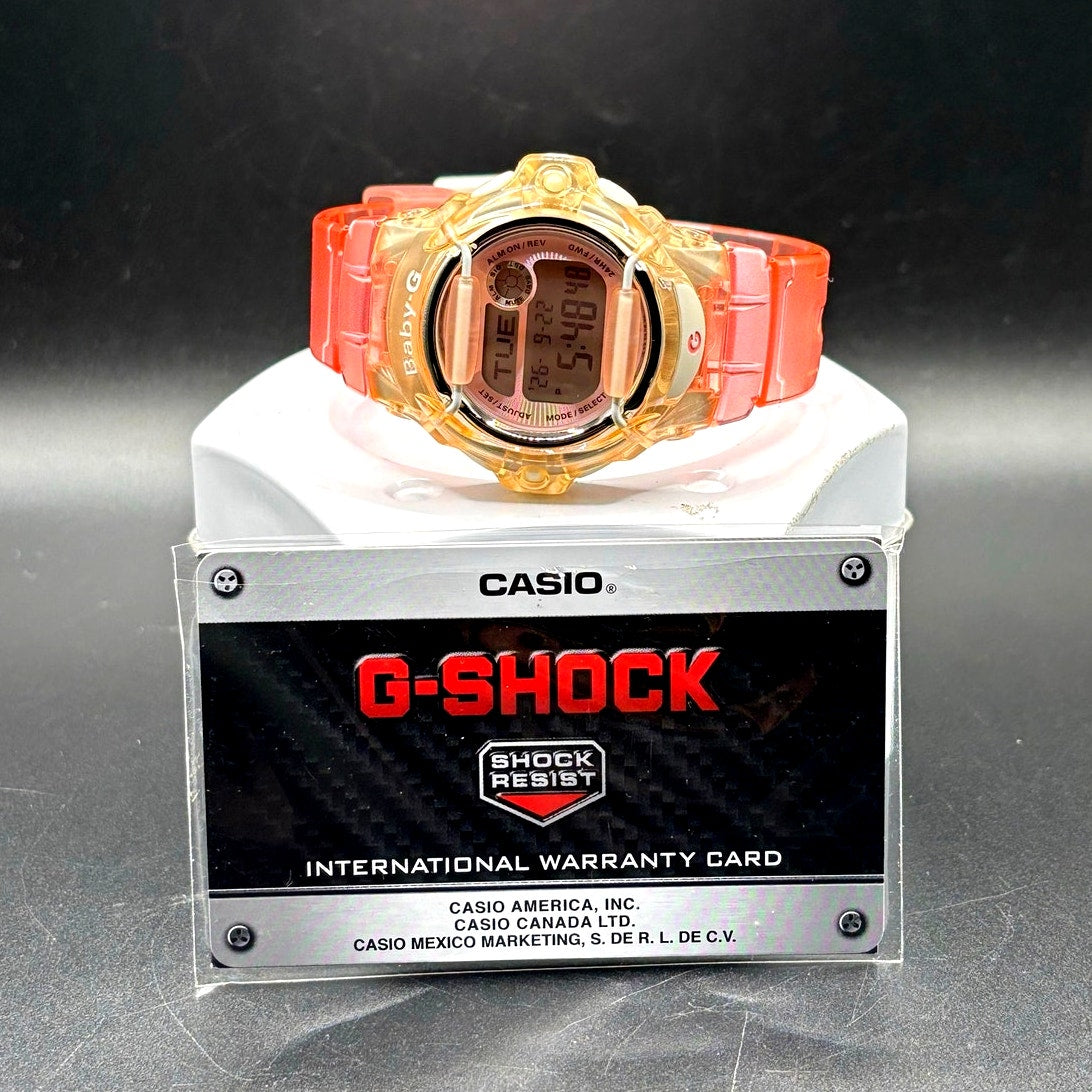 Casio Baby-G BG169R-4 Pink Clear Digital Shock Resistant 200M Women’s Watch