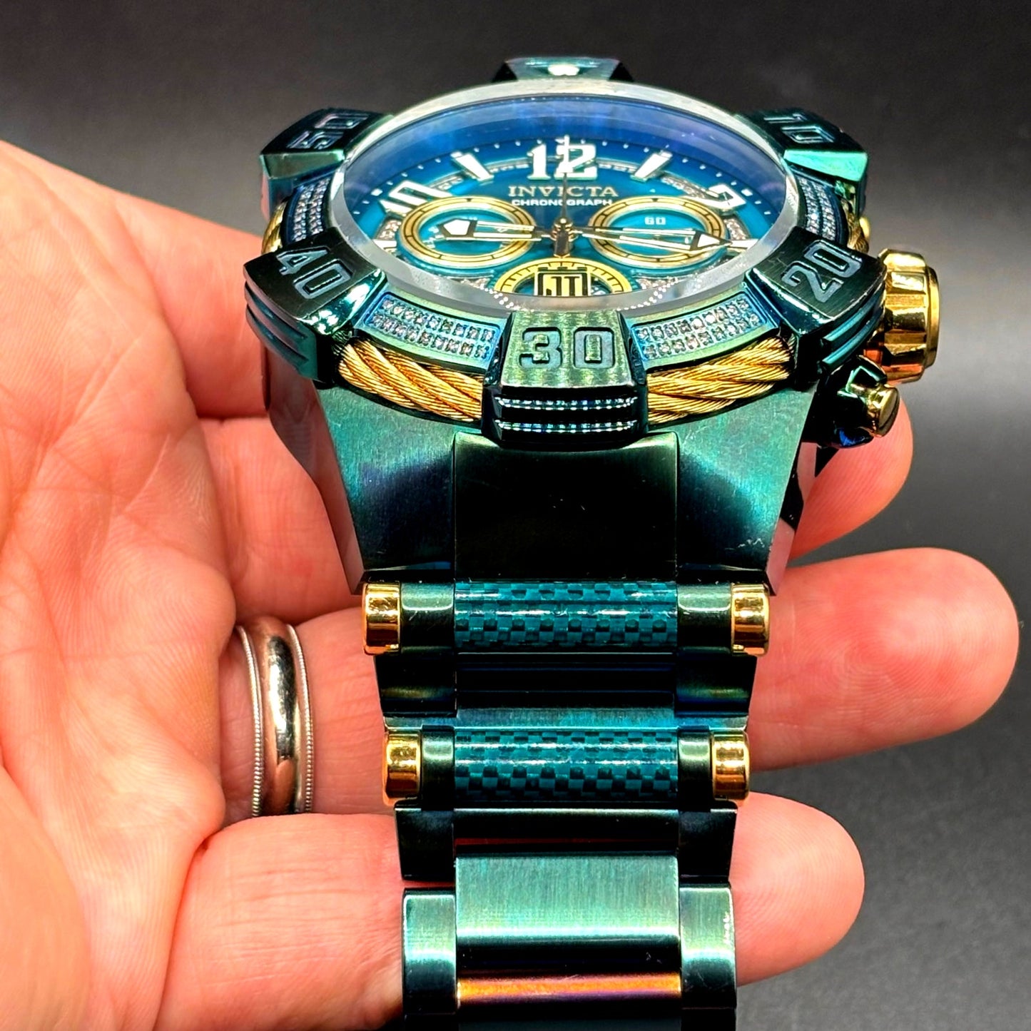 Invicta Jason Taylor Limited Edition 40440 Swiss Chronograph Diamond 52mm Watch
