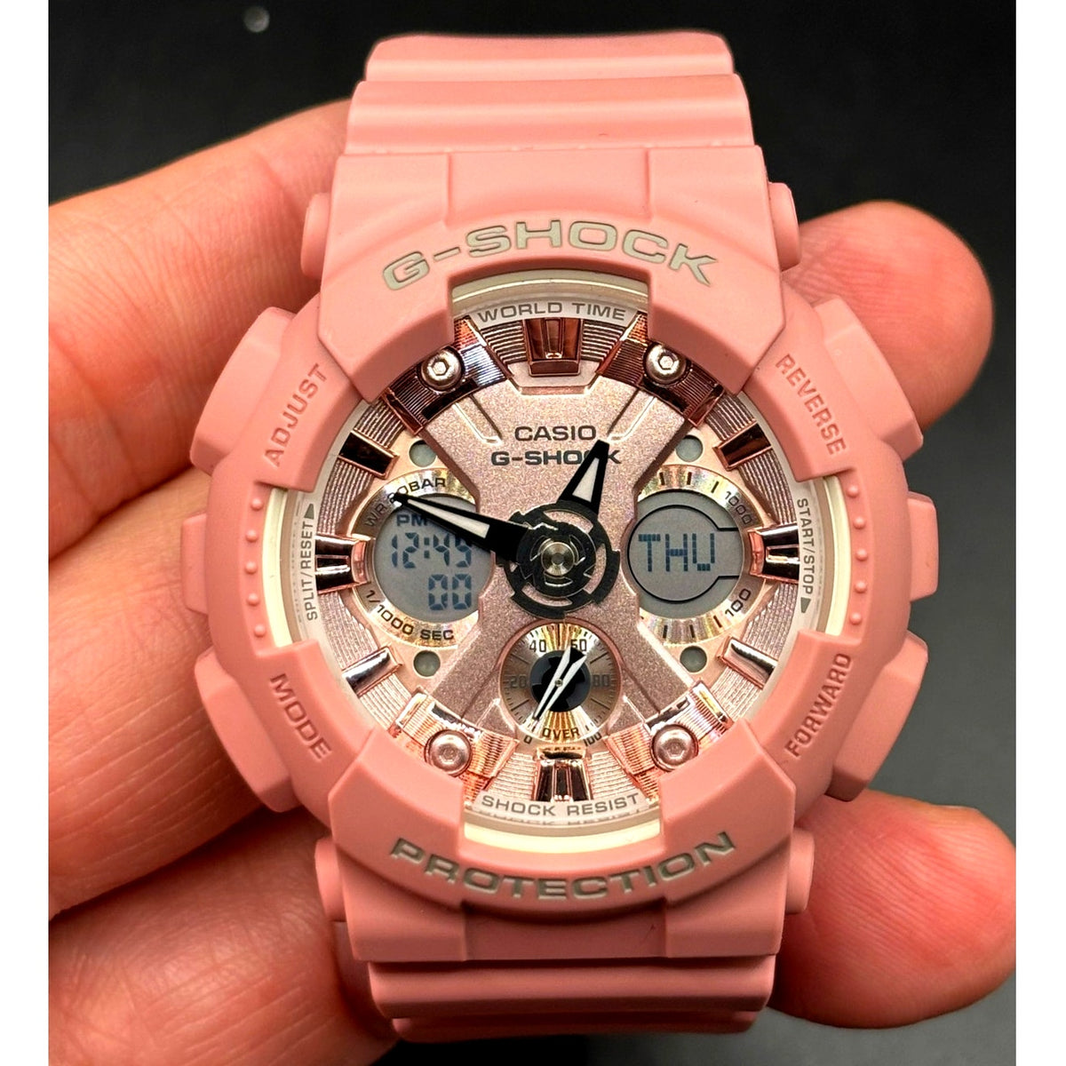 Casio G-Shock GMA-S120DP-4A S-Series Pink Rose Gold Women’s Watch NIB