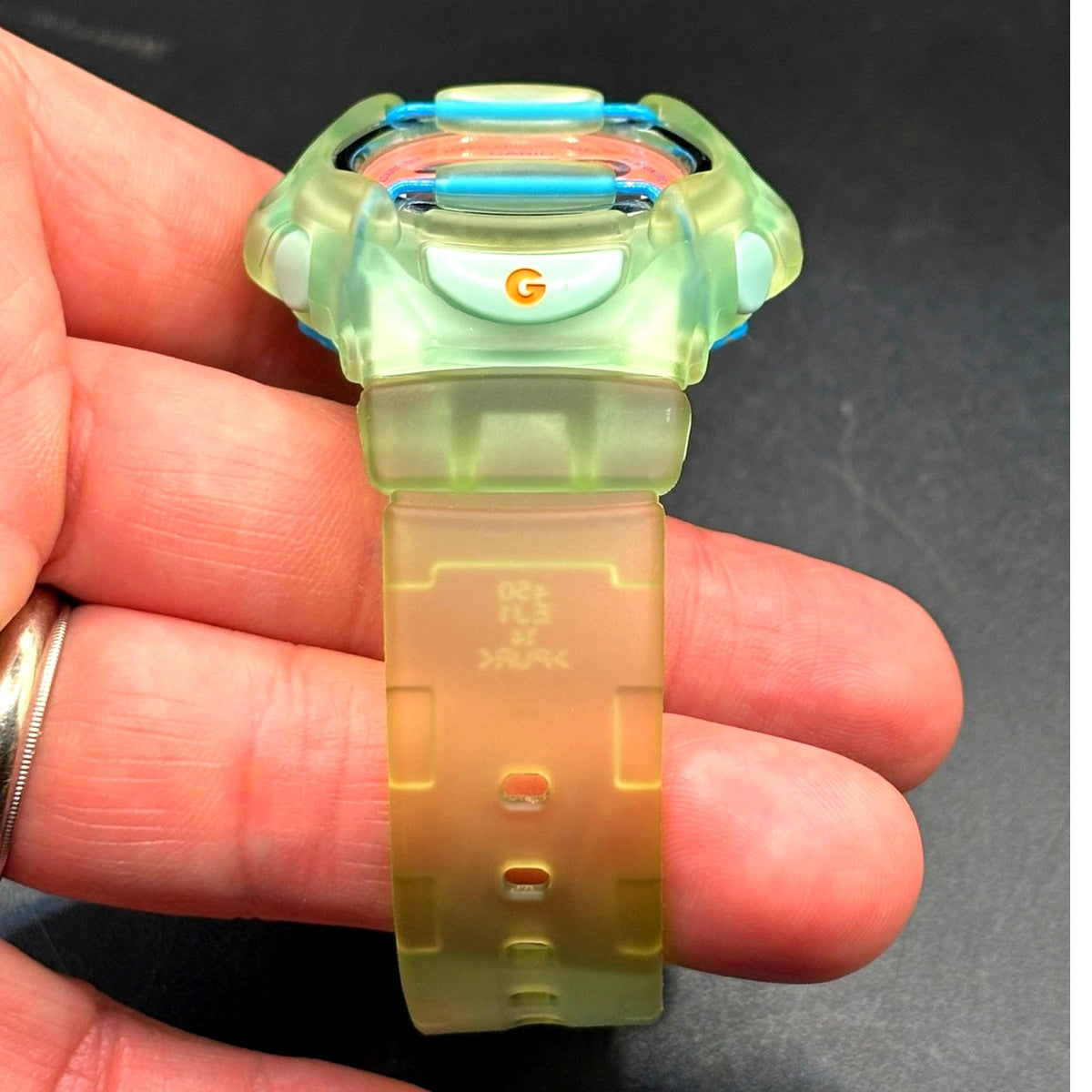 Casio Baby-G BG-169R Lime Green Translucent Digital Data Bank 200M Womens Watch