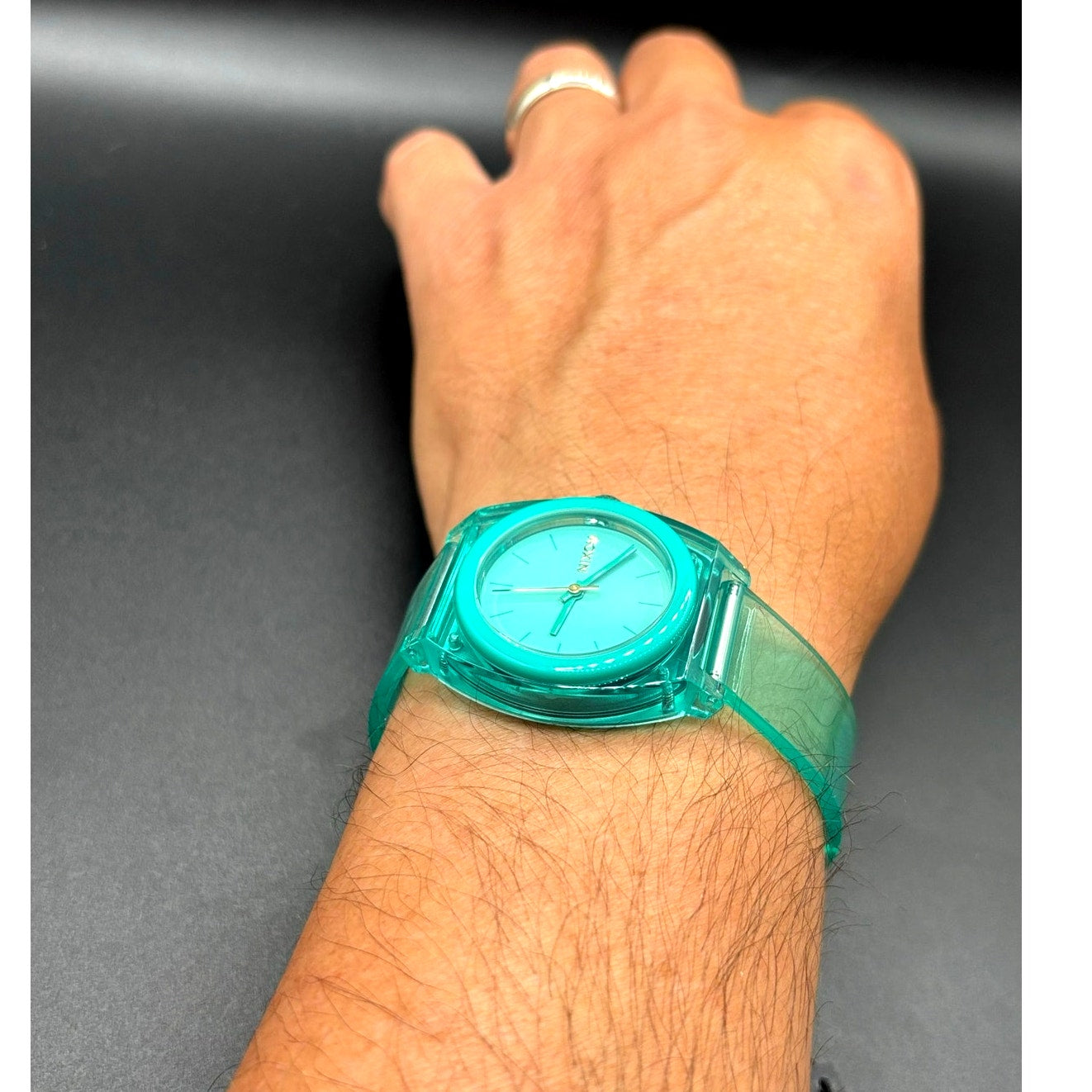 Nixon Medium Time Teller P A1215-309 Turquoise 31mm Watch NIBWT
