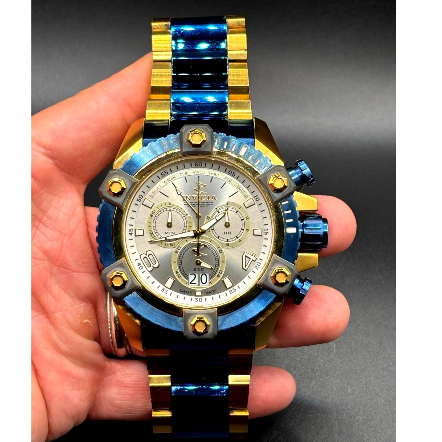 Invicta Reserve Octane Grand Arsenal 13023 Swiss Made Chronograph 56mm Watch
