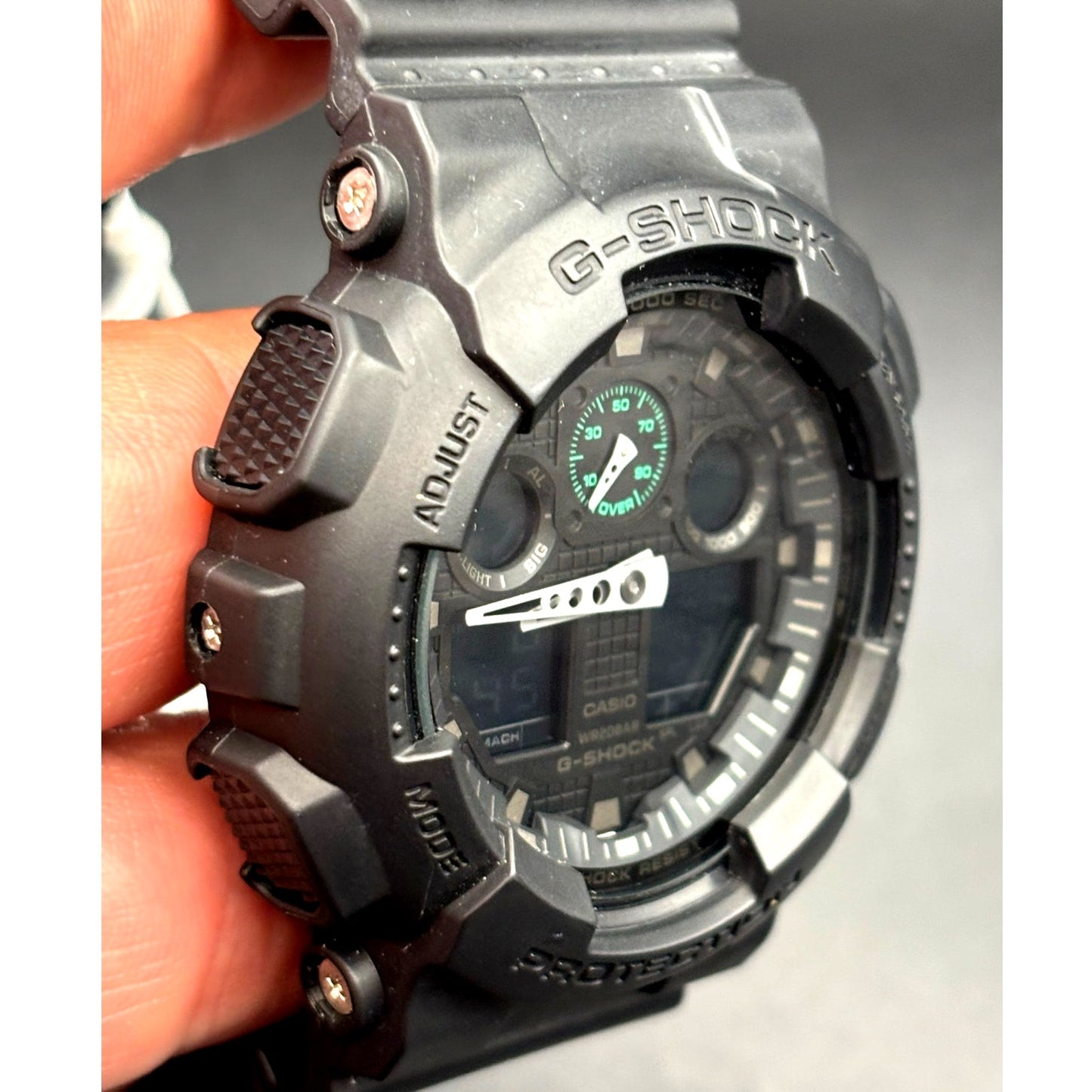 Casio GShock GA100MB-1A Mens Black Analog Digital Shock Magnetic Resistant NIBWT