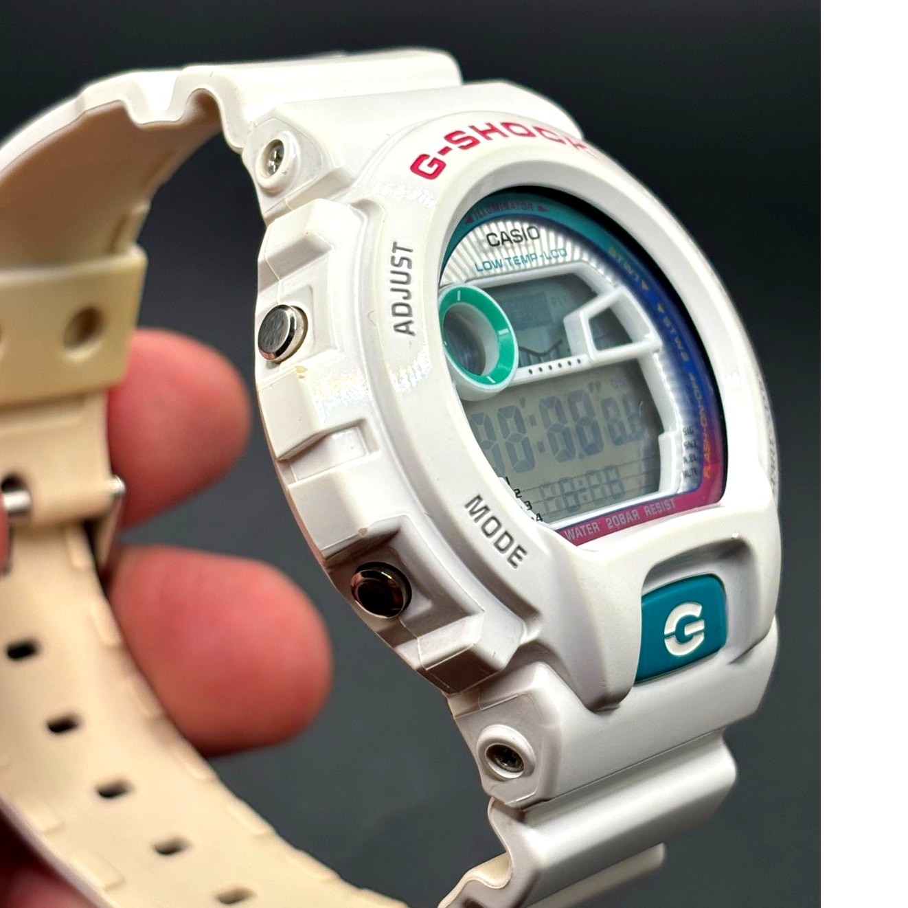 Casio G-Shock GLX-6900-7 G-LIDE White Surf Watch Tide Moon Graph