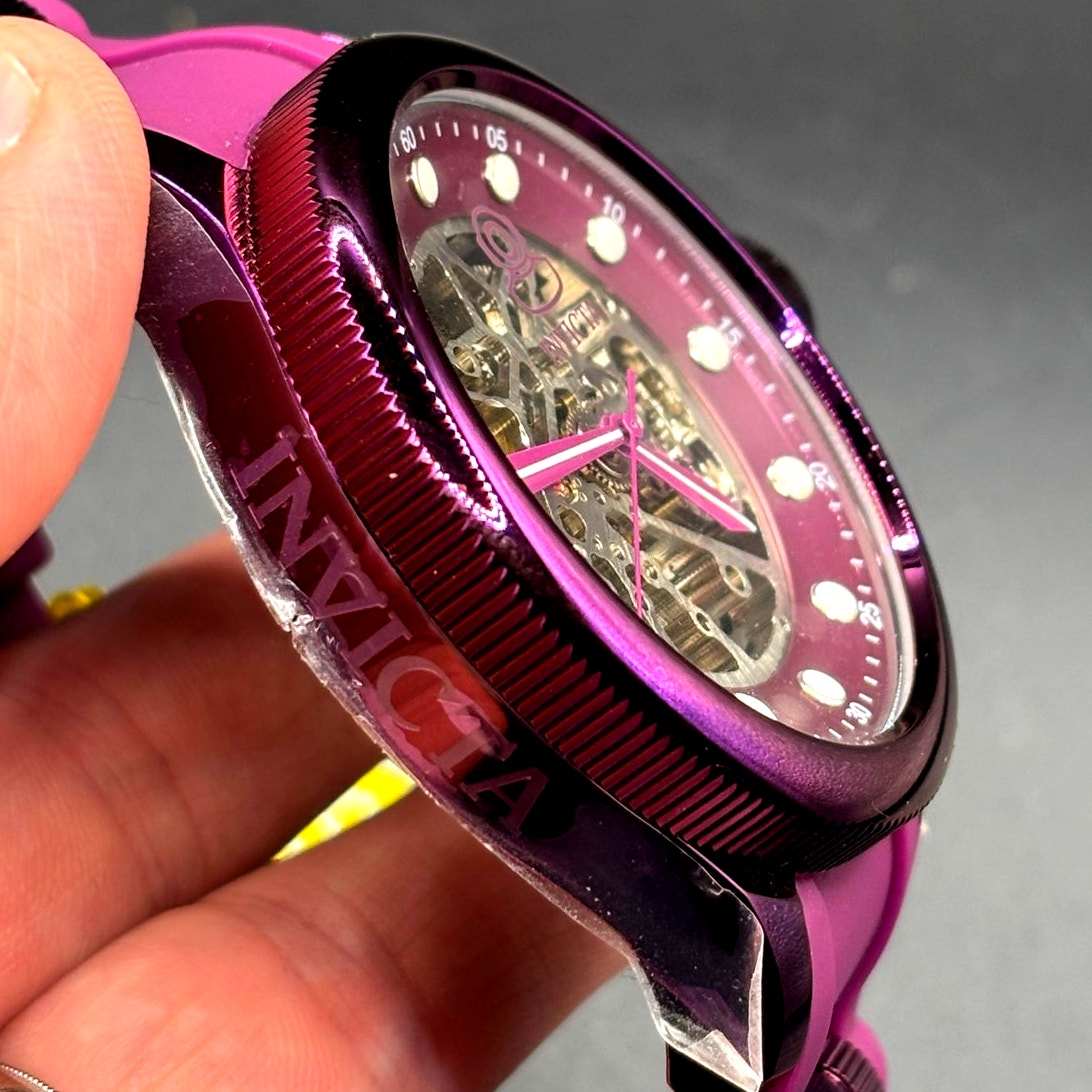 Invicta Pro Diver 40741 Automatic Skeleton Purple 51mm NIBWT