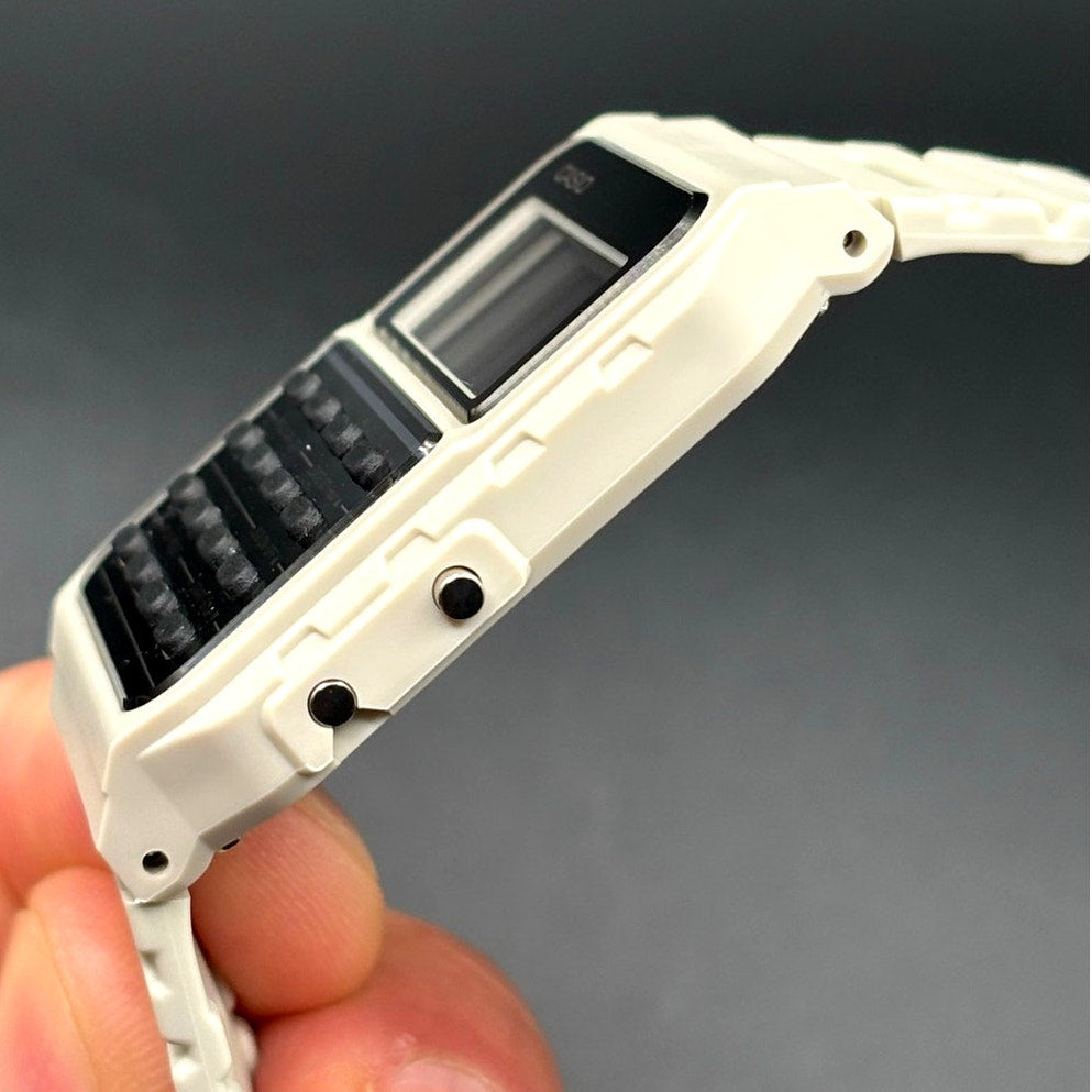 Casio CA53WF-8B Data Bank Retro Calculator Vintage White Resin Digital Watch
