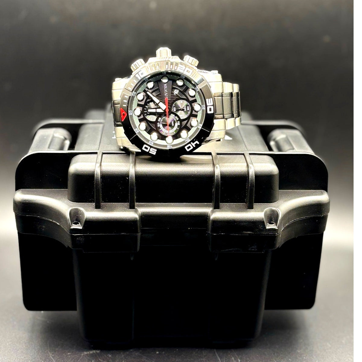 Invicta Sea Hunter 28263 Chronograph Black Steel 54mm Men’s Quartz Watch